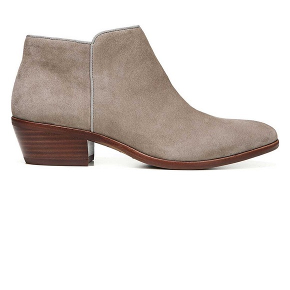 SAM EDELMAN PETTY‎ CONTRAST TRIM BLOCK HEEL ANKLE BOOTS SIZE 8.5 - Picture 3 of 8